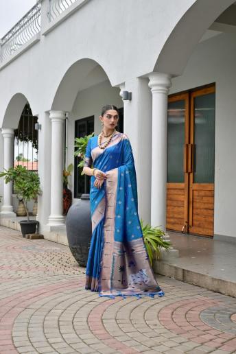 Akshara paithani silk saree wholesalers in surat with price